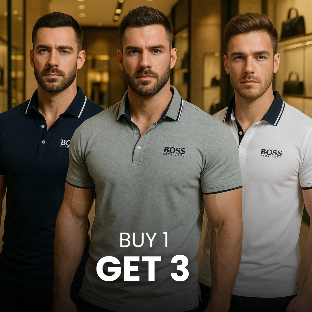 Kit Luxus-Shirt mit Polokragen (1 kaufen, 3 gratis bekommen)