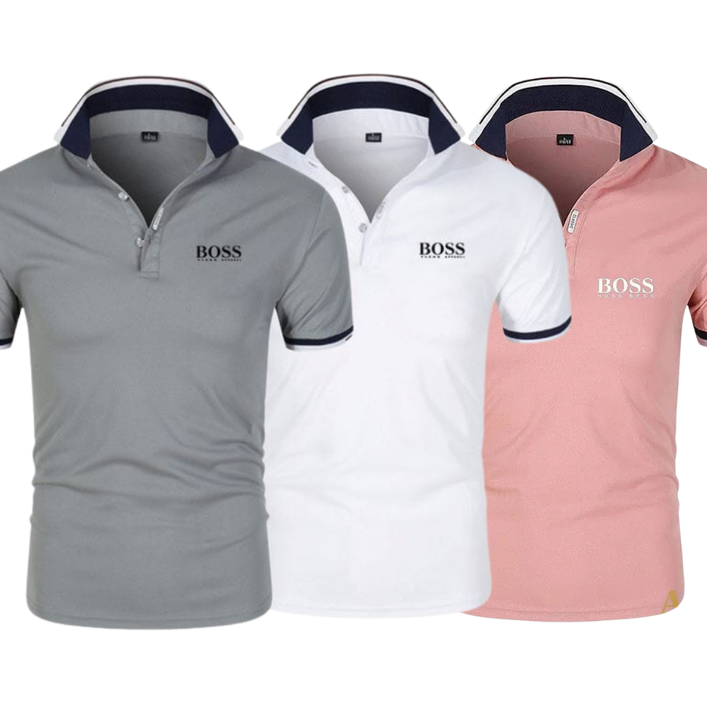 Kit Luxus-Shirt mit Polokragen (1 kaufen, 3 gratis bekommen)